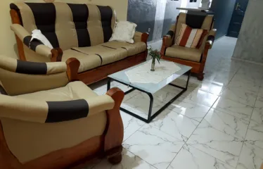 Cours Unique – Appartement 2 Chambres Salon WCD Cuisine Jardin Garage